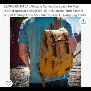 Gearonic men’s vintage backpack